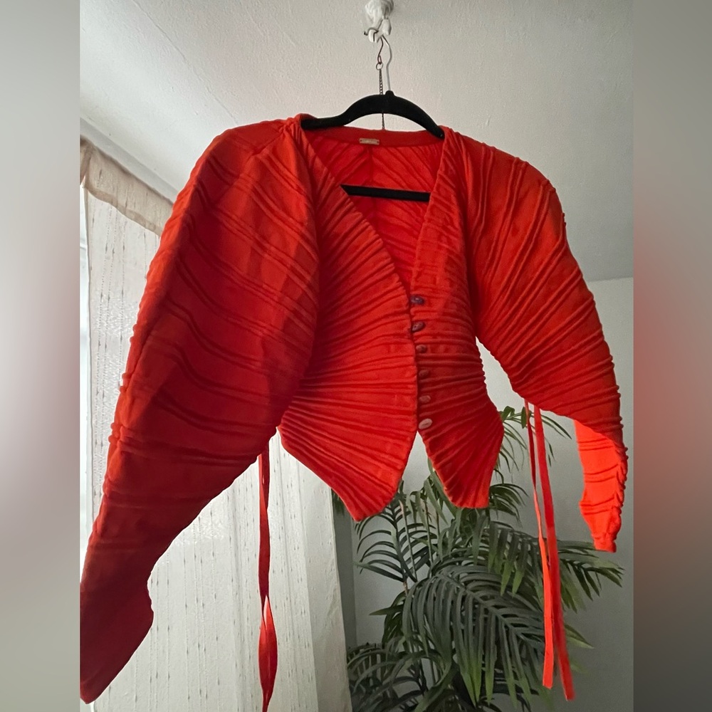 NWOT Cult Gaia Blair Cardigan Orange - Picture 8 of 12